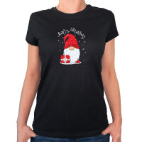 Damen T-Shirt Merry Christmas Wichtel