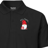 Herren Polo Shirt Merry Christmas Wichtel