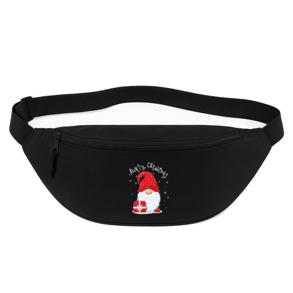 Bauchtasche Merry Christmas Wichtel 2,5 Liter Black