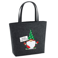 Filz Shopper Wichtel Merry Christmas 22 Liter