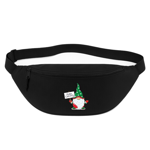 Bauchtasche Wichtel Merry Christmas 2,5 Liter Black