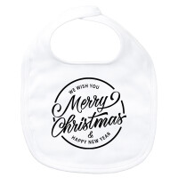 Baby Lätzchen Merry Christmas Schriftzug...
