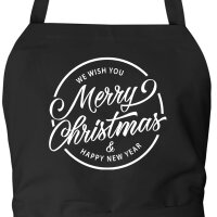 Schürze Merry Christmas Schriftzug mit Taschen
