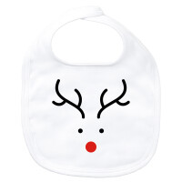 Baby Lätzchen Rentier Rudolph Klettverschluss
