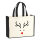 Jutetasche Rentier Rudolph 21 Liter Black