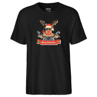 Herren T-Shirt Cooles Rentier Rudolph