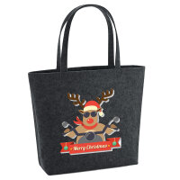 Filz Shopper Cooles Rentier Rudolph 22 Liter