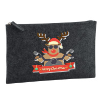 Kulturbeutel Cooles Rentier Rudolph 1 Liter Charcoal