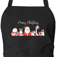 Schürze Merry Christmas Familie Weihnachtshelfer mit...