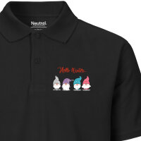 Herren Polo Shirt Hello Winter Wichtel Weihnachtself