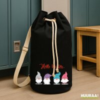 Seesack Hello Winter Wichtel Weihnachtself 20 Liter Black