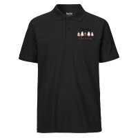 Herren Polo Shirt Meowy Christmas Katzen
