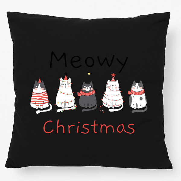 Kissen Meowy Christmas Katzen 40x40cm