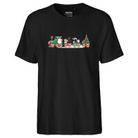 Herren T-Shirt Weihnachtszug Weihnachten