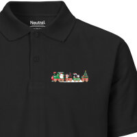 Herren Polo Shirt Weihnachtszug Weihnachten