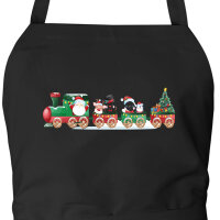 Schürze Weihnachtszug Weihnachten mit Taschen