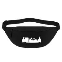 Bauchtasche Weihnachtszug Weihnachten 2,5 Liter Black
