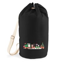 Seesack Weihnachtszug Weihnachten 20 Liter Black