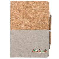 Notizbuch A5 Weihnachtszug Weihnachten 80 Blatt inkl....
