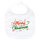 Baby Lätzchen Merry Christmas Grün Rot Klettverschluss