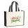 Jutetasche Merry Christmas Grün Rot 21 Liter Black