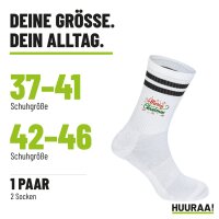 Unisex Socken Merry Christmas Grün Rot Baumwolle