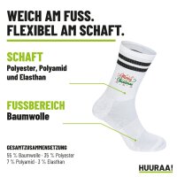Unisex Socken Merry Christmas Grün Rot Baumwolle