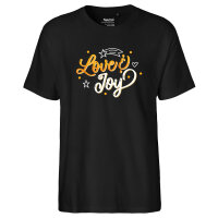 Herren T-Shirt Love & Joy Schriftzug