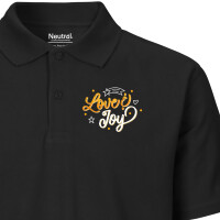 Herren Polo Shirt Love & Joy Schriftzug