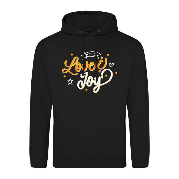 Unisex Hoodie Love & Joy Schriftzug
