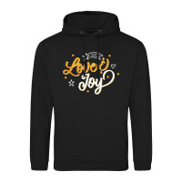 Unisex Hoodie Love & Joy Schriftzug