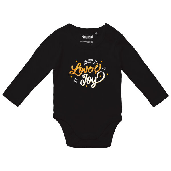 Baby Body Love & Joy Schriftzug