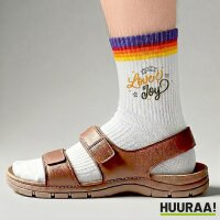Unisex Socken Love & Joy Schriftzug Baumwolle