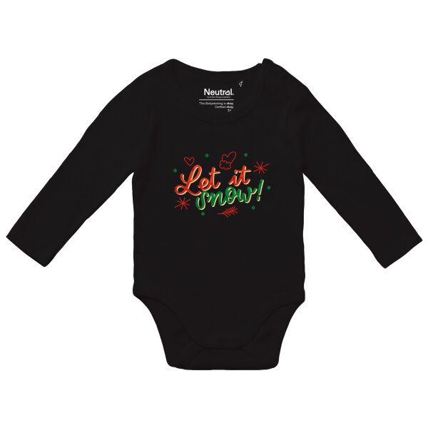 Baby Body Let it Snow Schriftzug