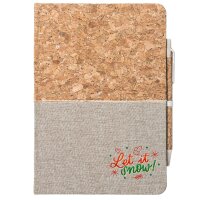Notizbuch A5 Let it Snow Schriftzug 80 Blatt inkl....