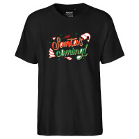 Herren T-Shirt Santa is Coming Schriftzug
