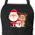 Schürze Weihnachtsmann Rudolph und Schneemann mit Taschen