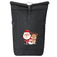 Kurierrucksack Weihnachtsmann Rudolph und Schneemann...
