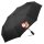 Regenschirm Weihnachtsmann Rudolph und Schneemann 98cm Schwarz