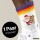 Unisex Socken Weihnachtsmann Rudolph und Schneemann Baumwolle