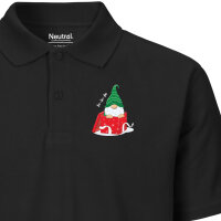 Herren Polo Shirt Ho Ho Ho Wichtel Weihnachtsgeschenk
