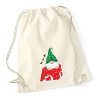 Turnbeutel Ho Ho Ho Wichtel Weihnachtsgeschenk 12 Liter