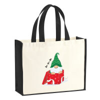 Jutetasche Ho Ho Ho Wichtel Weihnachtsgeschenk 21 Liter...
