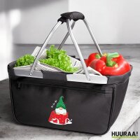 Einkaufskorb faltbar Ho Ho Ho Wichtel Weihnachtsgeschenk...