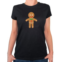 Damen T-Shirt Lebkuchenmann Lebkuchenfigur