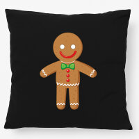 Kissen Lebkuchenmann Lebkuchenfigur 40x40cm
