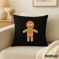 Kissen Lebkuchenmann Lebkuchenfigur 40x40cm