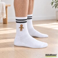 Unisex Socken Lebkuchenmann Lebkuchenfigur Baumwolle