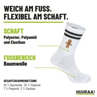 Unisex Socken Lebkuchenmann Lebkuchenfigur Baumwolle