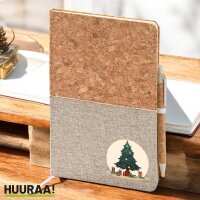 Notizbuch A5 Weihnachtsbaum Tannenbaum 80 Blatt inkl....